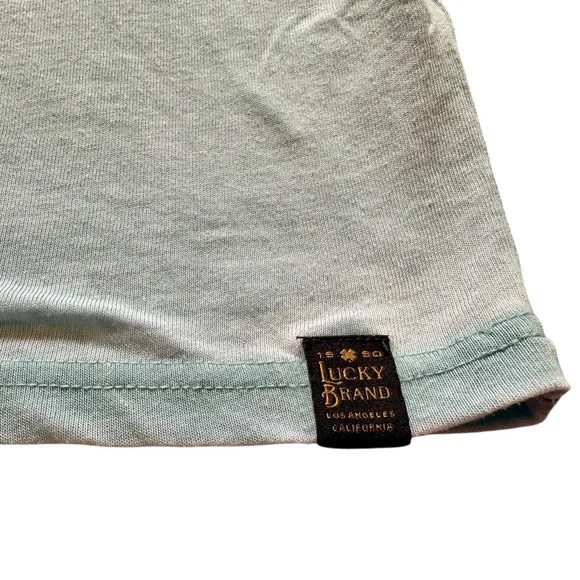 Lucky Brand
Short Sleeve Button Notch Neck Venice Burnout T-Shirt Mens Size S/P‌ - Picture 4 of 10